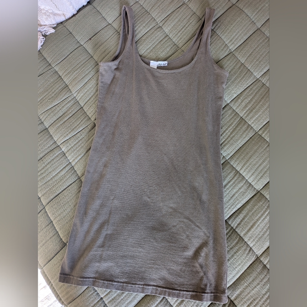 Nordstrom Abound Tank Olive Green - Size M